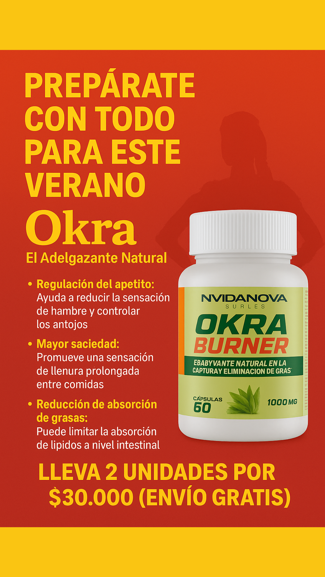 Okra Burner – Quema Grasa Natural & Control de Apetito